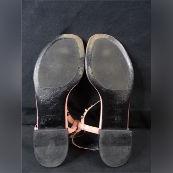 Balenciaga Women's Pink Studded T-Bar Sandals Size: 38 - Picture 14 of 14